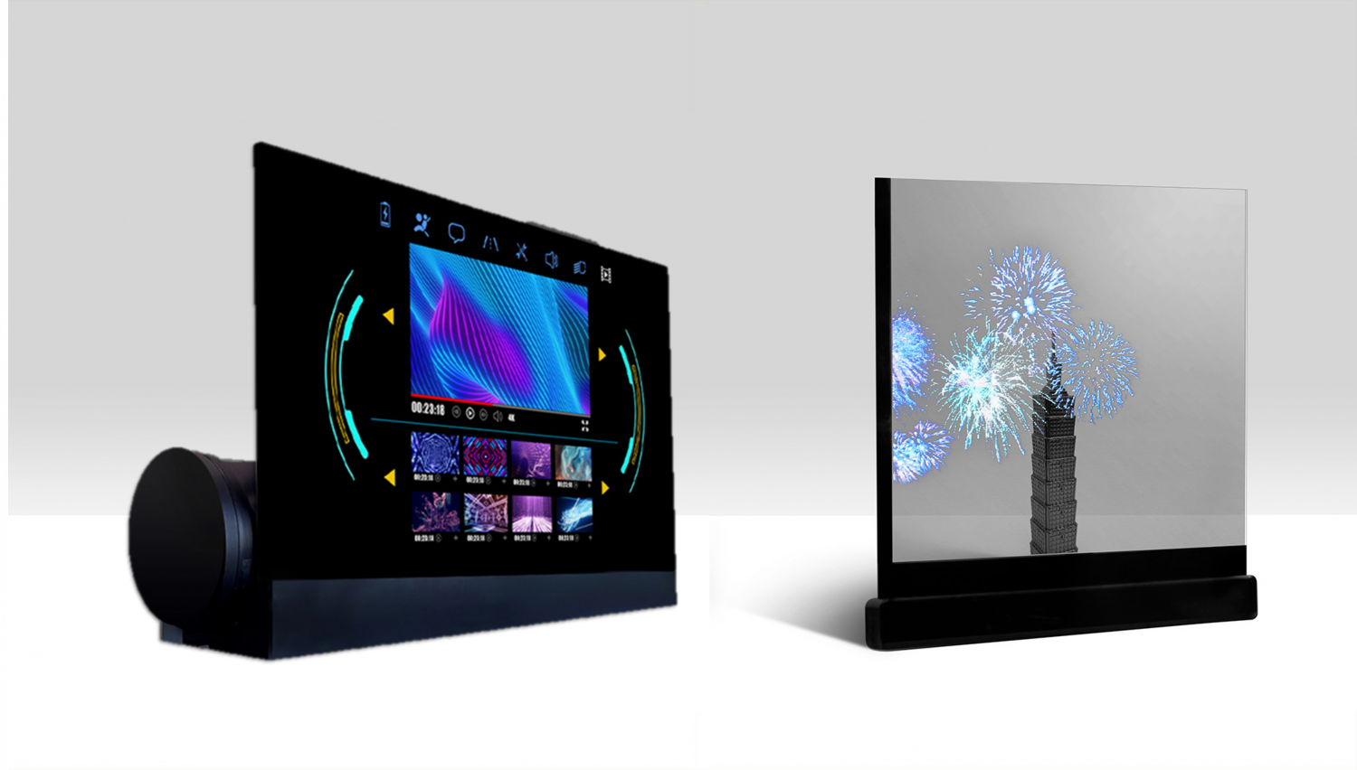 可卷式、折迭性、高透明